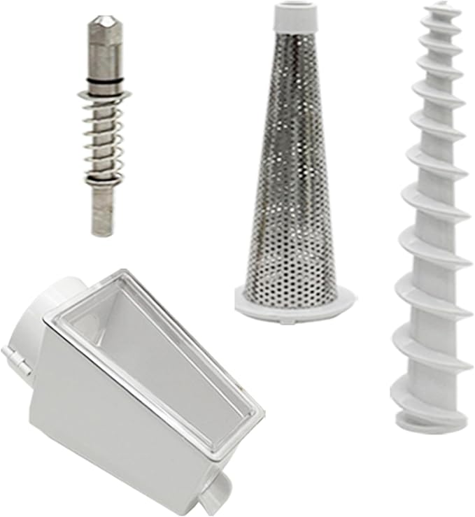 Replacement Fruit and Vegetable Strainer Attachment and Food Tray ，Compatible with KitchenAid Artisan Series 5 Quart Tilt Head Stand Mixer &5/6/7 Quart Bowl-Lift Stand Mixer