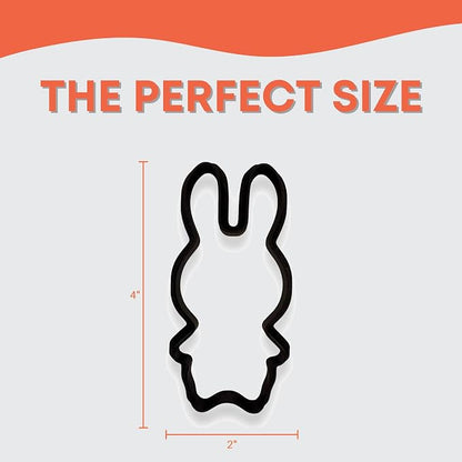 Woodland Bunny Cookie Cutter with Easy Push Design
