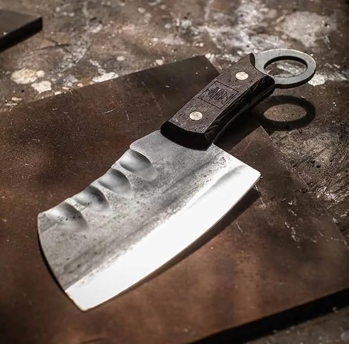 COOLINA Premium Kitchen Knife Set - Ultra Sharp High-Carbon Steel Chef Knife, Heavy Duty Meat Cleaver, Hand-Forged Precision Blades for Professional Cooking