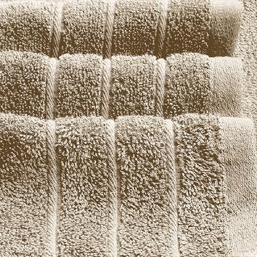 Tens Towels 2 Piece Extra Large Bath Sheets 35 x 70 Inches, Beige