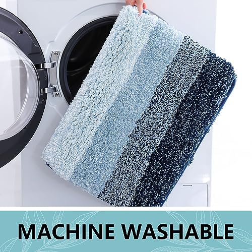Arotive Microfiber Bathroom Rugs, Shaggy Soft Absorbent Bath Rug, 36x24