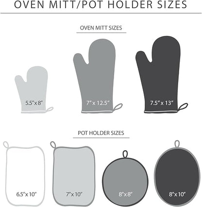 KITCHENAID Ribbed Soft Silicone Oven Mitt 2-Pack Set, 7.5"x13", Dried Rose