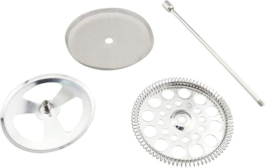 ZCZQC 1 Set Stainless Steel Tea Plunger French Press Parts 800L Stainless Steel 34oz French Press Filter Replacement Parts Tea Pot Filter Coffee Tea Leaf Mesh