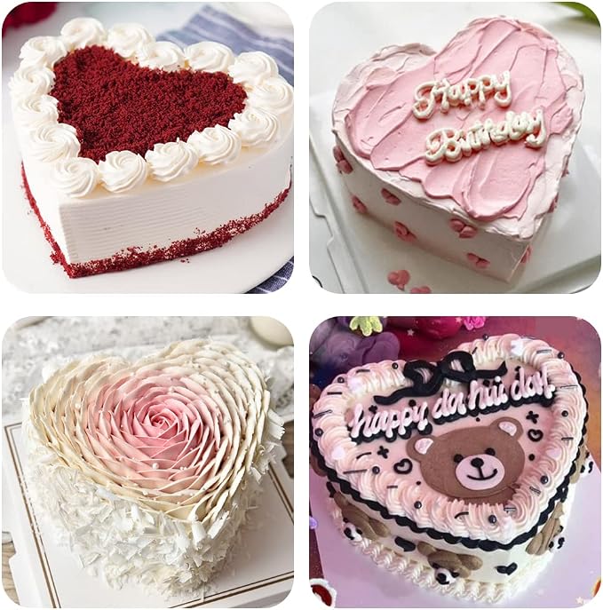 8 Inches Aluminum Heart Shaped Cake Pans Tins
