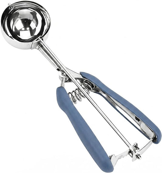 Cookie Scoop, 18/8 Stainless Steel Cookie Scooper, Cookie Scoops for Baking, 3Tbsp/45ml/1.5oz Cookie Dough Scoop, Ice Cream Scooper with Trigger Release, Cookie Scooper for Baking (#20 Midnight Blue)