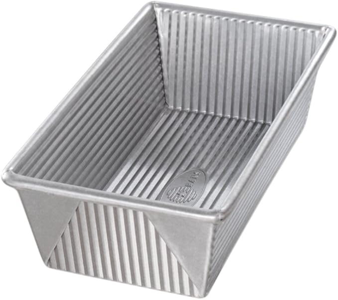USA Pan 1145LF Bakeware Aluminized Steel 1.25 Lb Loaf Pan, Medium, Silver (Pack of 6)