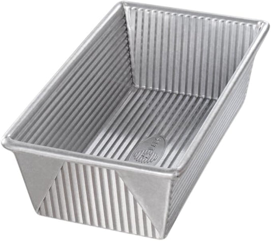 USA Pan 1145LF Bakeware Aluminized Steel 1.25 Lb Loaf Pan, Medium, Silver (Pack of 6)