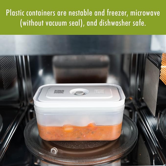 For food to stay fresh up to 5X longer, pump required (not included).