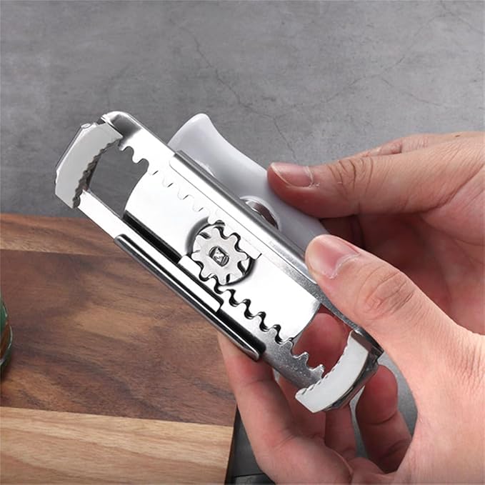 Upgraded Jar Opener Stainless Steel Adjustable Tool for 1-4 inches Bottle Can Lids, Easy Jar Opener with Non-Slip Rubber Pad For Seniors, Arthritis, Women, Chilren, Weak Hands