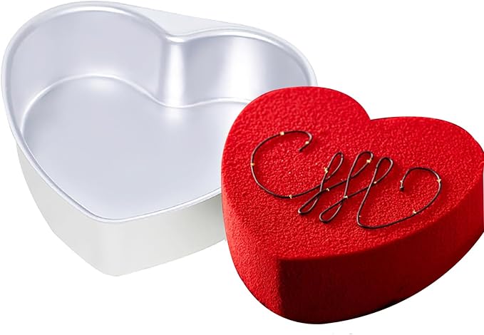 6 Inches Aluminum Heart Shaped Cake Pans Tins