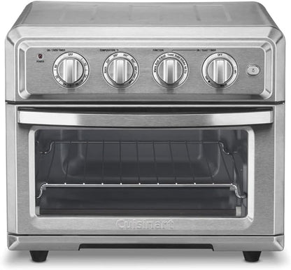 Cuisinart TOA-60 Convection AirFryer Toaster Oven, Premium 1800-Watt Oven with 7-in-1 Functions and Wide Temperature Range, Large Capacity AirFryer with 60-Minute Timer/Auto-Shutoff, Stainless Steel
