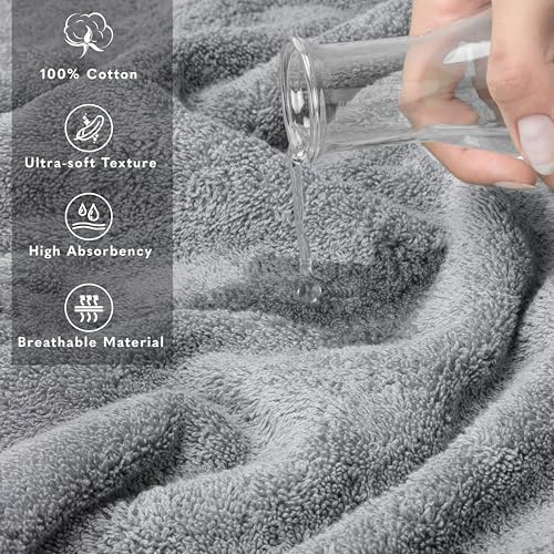 American Soft Linen 100% Cotton Luxury Turkish Towels, 40x80 XL Bath Sheet