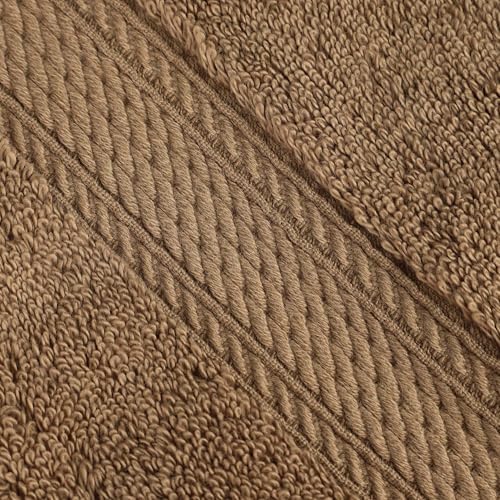 SUPERIOR Egyptian Cotton Pile Heavyweight Bath Sheet, 2 Piece Set, Latte