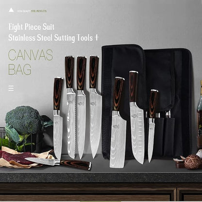 FULLHI Knife Set, 14pcs Japanese Knives Set, Premium German Stainless Steel chef Knife Set