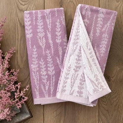 SKL Home Lavender Silhouette Hand Towel Set-2pc, Reversible, Purple