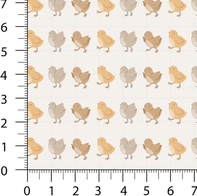 Farm Patchwork Fabric Panel 100x155 cm – 100% Cotton Satin, 6 Coordinated Chicken & Rooster Prints on One Continuous Sheet for Quilting, Sewing & DIY Crafts (Rustic Farm Mix, 6pcs 50x50cm)