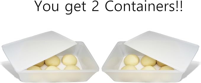 2.4 gal Produce Saver Containers for Refrigerator, Pizza Dough Proofing Box, Vegetable Storage Containers for Refrigerator, Pizza Storage Container, Marinating Container, Pizza Dough Box, Veggie Saver
