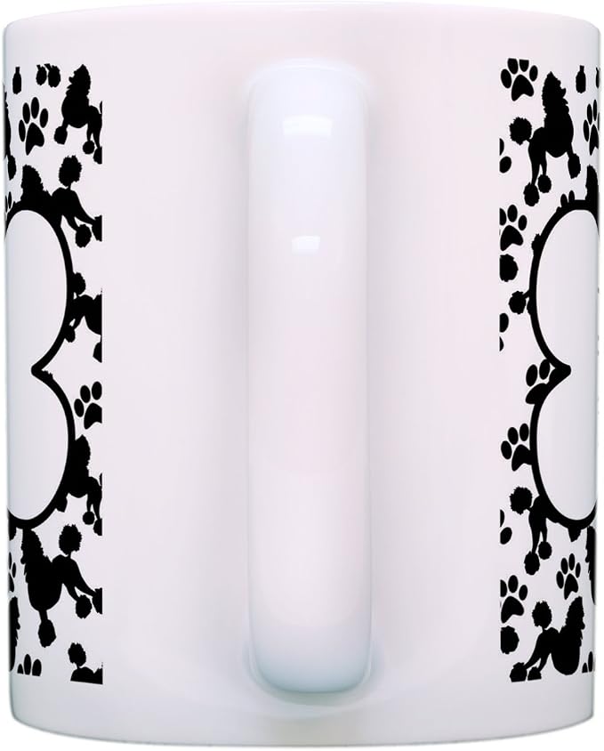 ThisWear Best Poodle Mom Dad Ever Bundle Paws Dogs 2 Pack Gift Coffee Mugs Tea Cups Bone Pattern