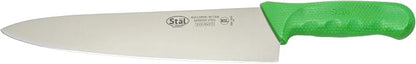 Winco 10" Commercial-Grade Chef's Knife with German Steel Blade, Green