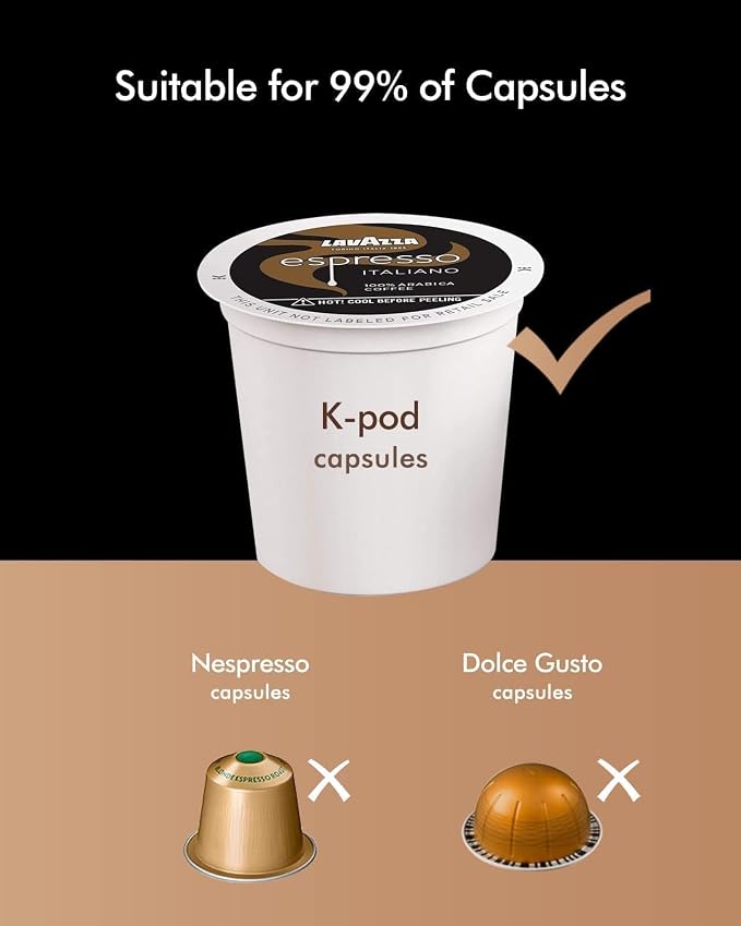 SIFENE 3-in-1 Single Serve Drip Coffee Machine, Compact K-Cup/K-Pod Compatible Brewer for Ground Coffee & Tea, 50oz Removable Water Reservoir, Multiple Brew Sizes, Auto Shut-Off