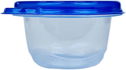 Glad GladWare Mini Round Food Storage Containers with Lids, Small BPA Free Reusable Plastic Snack Containers with Lock Tight Seal for Lunch, Portion Control, and On the Go, 4 Oz, 8 Count