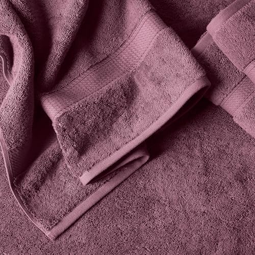 SUPERIOR Egyptian Cotton Ultra Plush & Absorbent, 6 Piece Set, Plum
