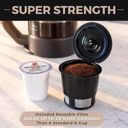 VINCI Micro Café Smallest Single-Serve Glass Coffee Brewer | Compatible with K-Cups, Pods & Ground Coffee | Enclosed & Circle Flow Brewing for Hotter, Richer Flavor | Brews 4oz to 20oz (Oasis)
