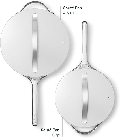 Caraway 10in (3qt) Saute Pan + 12in (4.5qt) Saute Pan Duo Gray