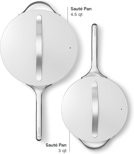 Caraway 10in (3qt) Saute Pan + 12in (4.5qt) Saute Pan Duo Gray