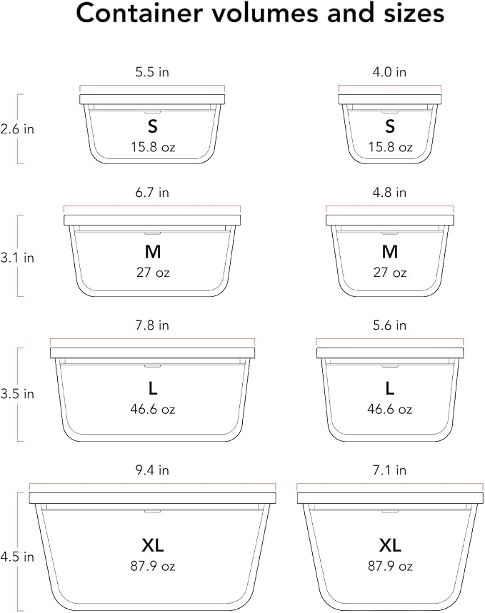 airhood Vacuum Food Storage Container Set | Powerful Electric Vacuum Pump + 4 Borosilicate Glass Containers | Keeps Food Fresh 5X Longer | Microwave, Freezer & Oven Safe | BPA-Free & Stackable