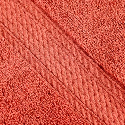 Superior Egyptian Cotton 800 GSM Plush & Absorbent, 9 Piece Set, Coral