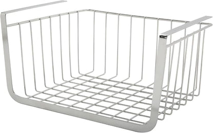 INEX Upper Cabinets Hanging Shelf Kitchen Sink Storage Caddy (Silver, 6.2" H x 12" W x 9.8" D)