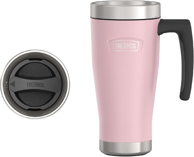 THERMOS ICON SERIES, Stainless Steel Mug, Sunset Pink, 16 oz