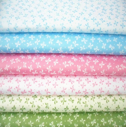 20" x 20" Cotton Fabric DIY Making Supplies Quilting Patchwork Fabric Fat Quarter Bundles DIY for Quilting Cotton Patchwork Cushions (Bow, 20" x 20")