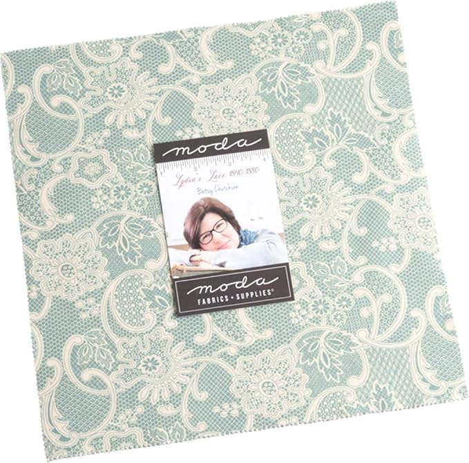 Moda Fabrics Lydia's Lace 1840-1882 Layer Cake by Betsy Chutchian 31680LC, 10 Inches