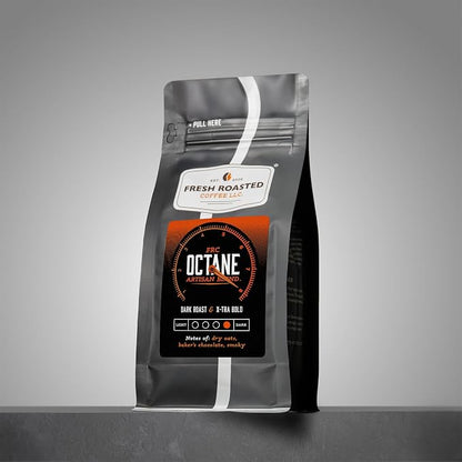 Fresh Roasted Coffee, Octane Whole Bean Coffee, Dark Roast, Kosher, 12 oz