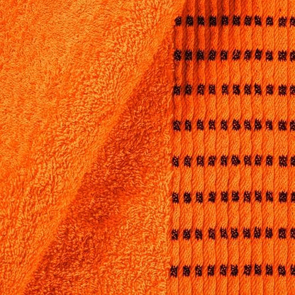 BELIZZI HOME Ultra Soft 3 Pack Cotton Towel Set, Contains a Bath Towels 28x55 inch, a Hand Towels 16x24 inch & a Wash Cloths 12x12 inch, Ideal Everyday use, Compact & Lightweight - Orange