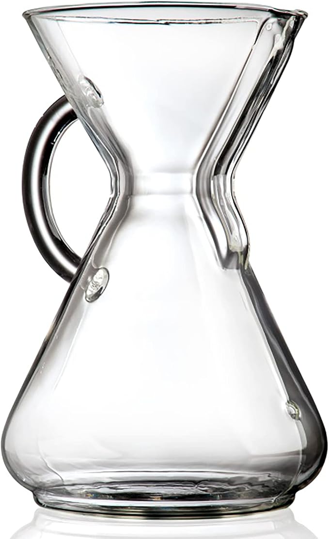 Chemex Pour-Over Glass Coffeemaker - Glass Handle Series - 10-Cup - Exclusive Packaging