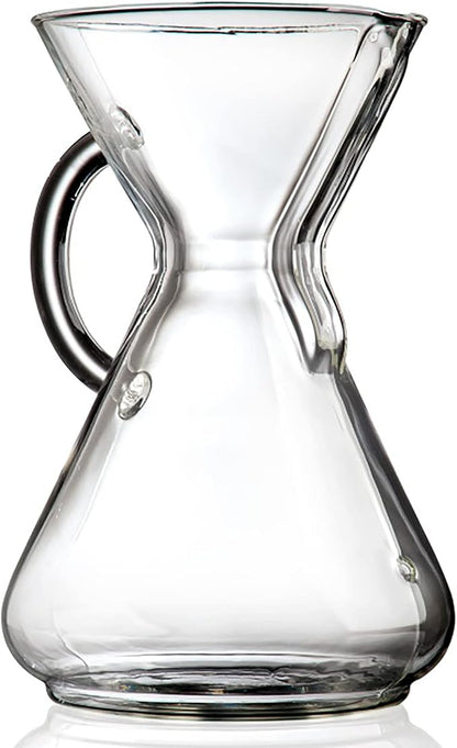 Chemex Pour-Over Glass Coffeemaker - Glass Handle Series - 10-Cup - Exclusive Packaging