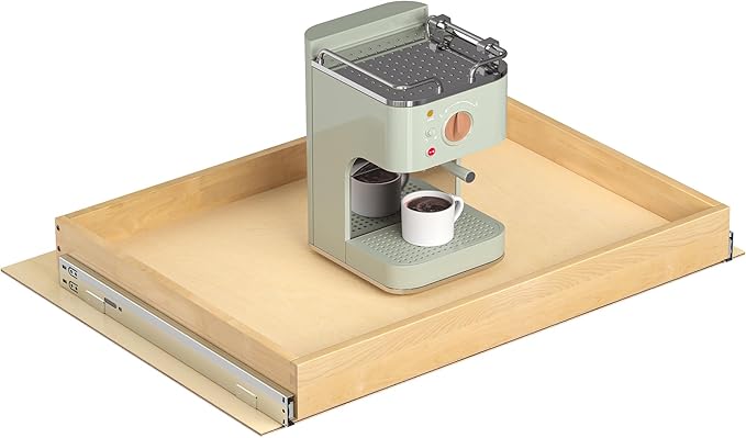 Pull Out Cabinet Organizer, 29" W x 21" D Soft Close Pull Out Drawers for Cabinets with Heavy Duty Slides, Wood Slide Out Drawers for Kitchen Cabinets