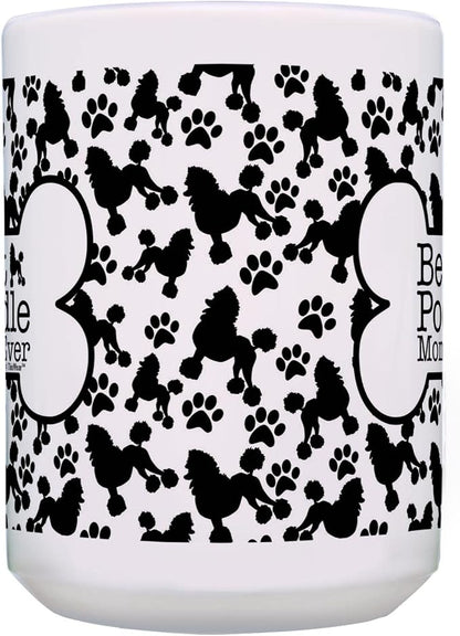 ThisWear Dog Mom Gifts Best Poodle Mom Ever Mothers Day Mug 15oz Ceramic Coffee Mug with Handle