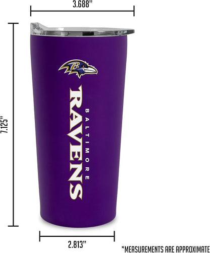Rico Industries NFL Football Soft Touch, Easy Grip Tumbler