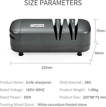 kitchen knife sharpener electric knife scissor sharpener 50w at 12.6-Degree Bevel to Quickly Sharpen Polish Slotted Screwdriver Sharpen with Replaceable Wheels S820
