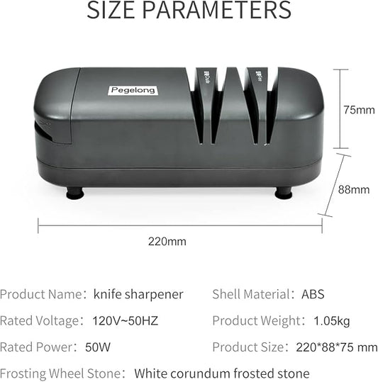 kitchen knife sharpener electric knife scissor sharpener 50w at 12.6-Degree Bevel to Quickly Sharpen Polish Slotted Screwdriver Sharpen with Replaceable Wheels S820