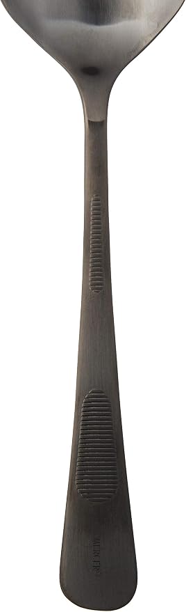 Mercer Culinary 18-8 Stainless Steel Plating Spoon, 9 Inch, Matte Black