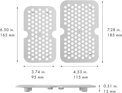 ZWILLING Fresh & Save 2-pc Drip Tray for Plastic Storage Containers with Lids, Meal Prep Containers, Medium/Large, Grey