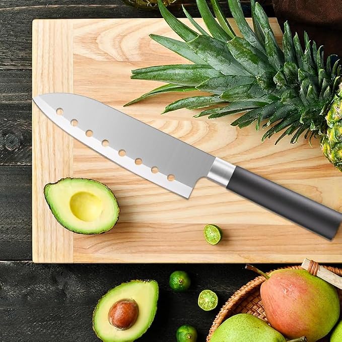 Chef Knife,8.5" Professional Kitchen Knife for Cooking,Made of Stainless Steel,Ultra Sharp for Cutting food,with Ergonomic Handle,for Home & Restaurant Black
