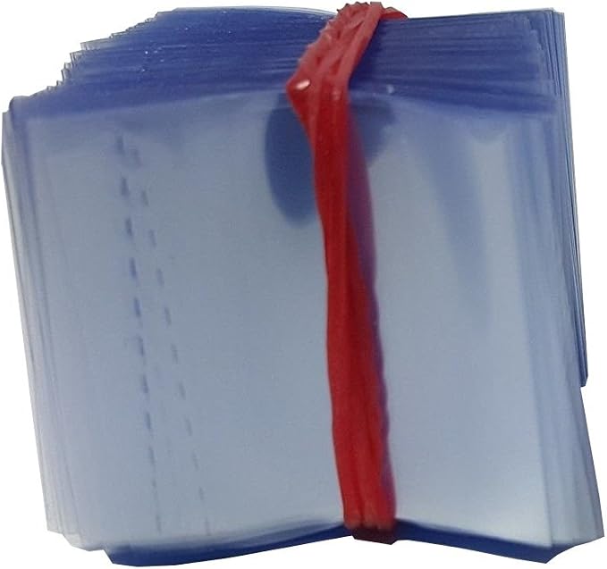 30 x 28 mm Clear Perforated Shrink Band for Essential Oil Bottles, Mini Dropper Bottles & Sample Vials [Cap Diameter: 1/2"] Pack of 10,000