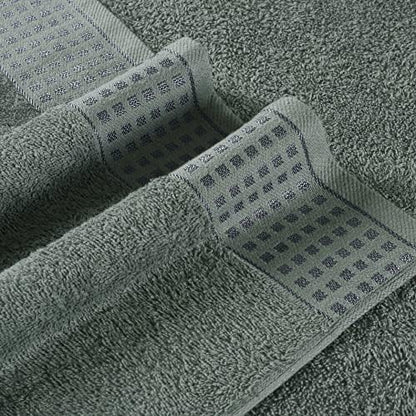 GLAMBURG 100% Cotton 2 Pack Oversized Bath Towel Set 28x55 Inches, Ultra Soft Highly Absorbant Compact Quickdry & Lightweight Large Bath Towels, Ideal for Gym Travel Camp Pool - Jade