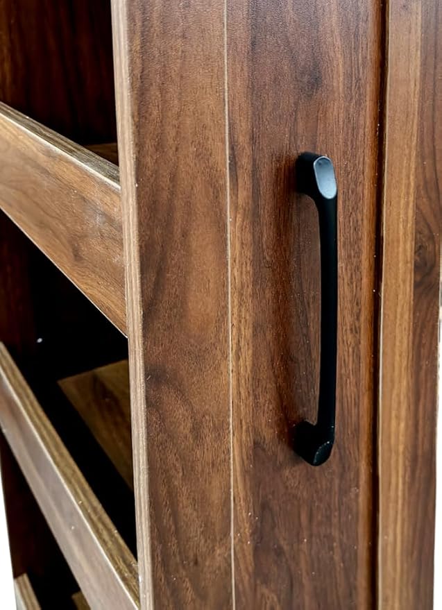 7 Tier Expandable Pull Out Cabinet Organizer, Pull Out Spice Rack, Rolling Kitchen Pantry Storage Cabinet, Slide Out Shelf Cabinet Storage for Kitchen, Walnut